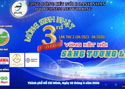 THÔNG BÁO SỰ KIỆN – CÒN 4 NGÀY CHÀO MỪNG SINH NHẬT JBN LẦN THỨ 3