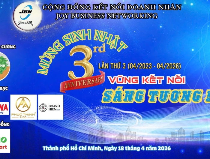 THÔNG BÁO SỰ KIỆN – CÒN 4 NGÀY CHÀO MỪNG SINH NHẬT JBN LẦN THỨ 3